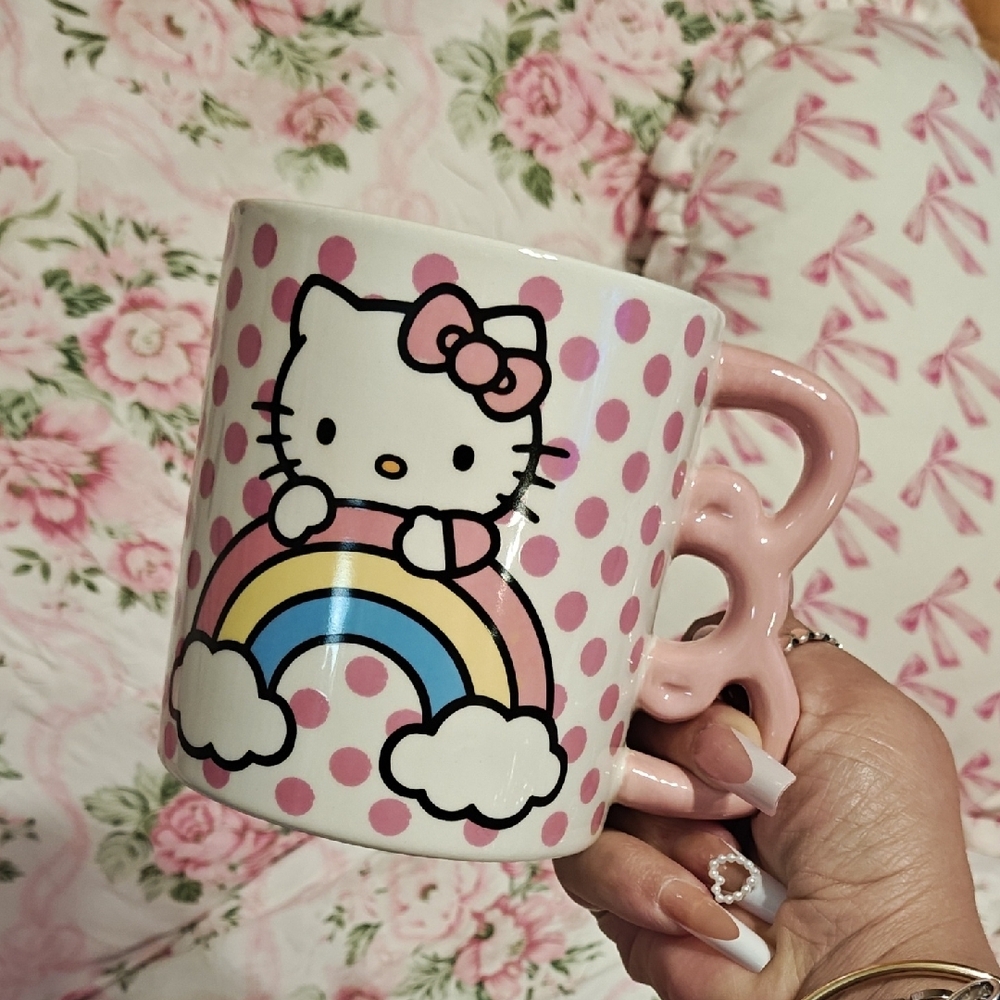 Hello Kitty Pink Polka Dot Mug